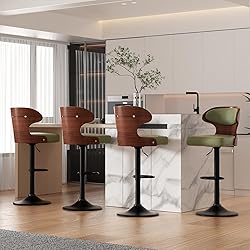 Nalupatio Bar Stools Set of 4 Seat Adjustable