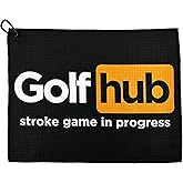 Golfhub Golf Towel - Golf Accessories for Men - Golf Gifts for Men - Printed Funny Golf Towel
