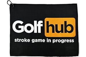 WOLF GOLF TOWELS Golfhub Golf Towel - Golf Accessories for Men - Golf Gifts for Men - Printed Funny Golf Towel