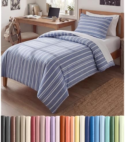 Amazon.com: Duvet Cover Twin/Twin XL - 2 Piece Set, College Dorm