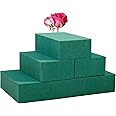 FLOFARE Pack of 6 Floral Foam Blocks Each (5.5"L x 3.1"W x 1.7"H) Green Wet & Dry Flower Foam for Fresh & Artificial Flower Arrangement, Plant Foam, Florist Supplies for DIYs, Arts, Crafts & Weddings