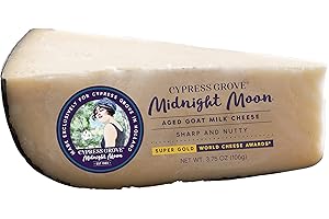 Cypress Grove Midnight Moon Aged Gouda Style Goat Milk Cheese, 3.75 Ounce
