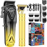 LQT Professional Hair Clippers for Men, Cordless Beard Trimmer Set, Barber-Grade Tool with USB Charging, Lightweight &amp; Low Noise for Home Use
