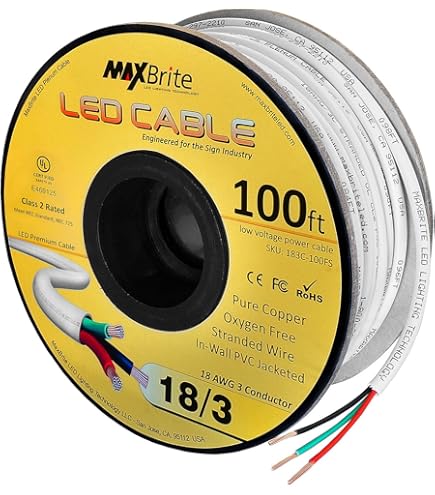 Monoprice Monolith Monoprice 100ft 12 Gauge 2-Conductor Speaker Wire - CL2 Rated, Pure Bare Copper, White Jacket Monoprice Inc
