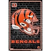 NFL Cincinnati Bengals - Neon Helmet 23 Wall Poster, 34L" x 22.4W", Unframed Version