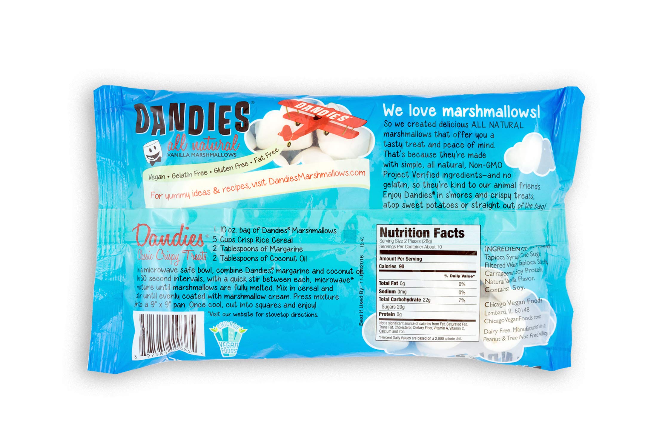 Dandies Vegan Marshmallows (3x10oz) Buy Online in United Arab Emirates