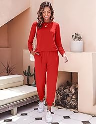 Ekouaer Women's Pajama Sets Casual 2Pcs Sleepwear