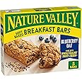 Nature Valley Soft Baked Breakfast Bars, Blueberry Oat, Morning Snacks, 5 Count, 8.85 oz