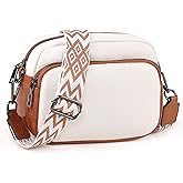 TANTOMI Crossbody Bags for Women Trendy,Vegan Leather Crossbody Purses for Women Small Shoulder Bag Handbags with Wide Strap