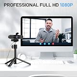 EMEET C960 Webcam with Tripod 1080p Microphone Privacy Cover Dual Mics view 4