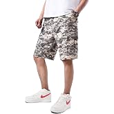 BACKBONE Mens Camouflage Cargo Shorts, Multi‑Pocket Outdoor Casual Work Shorts