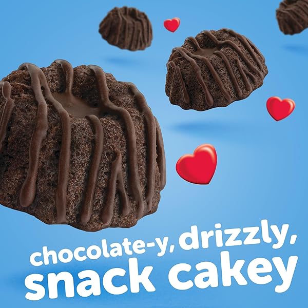 HOSTESS CHOCOLATE DRIZZLE BABY BUNDTS, 8 CAKES