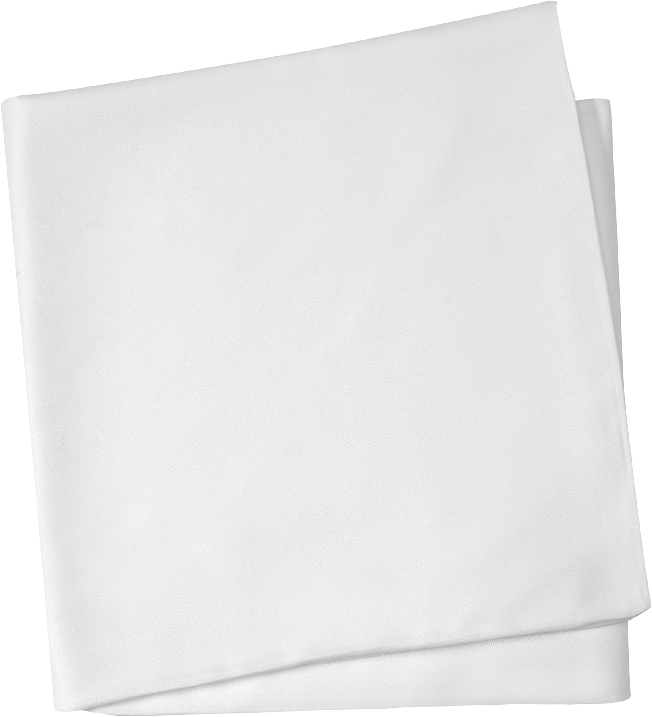 100% Bamboo Bed Linen - Luxury Flat Sheet - Double (Pure White)