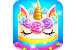 Unicorn Cooking Games for Girls - Rainbow Unicorn Cake & Glitter Food Maker Games for Kids