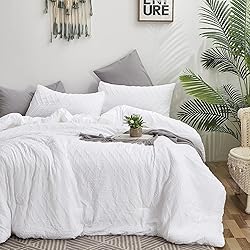 Houseri White Boho California King Comforter Set