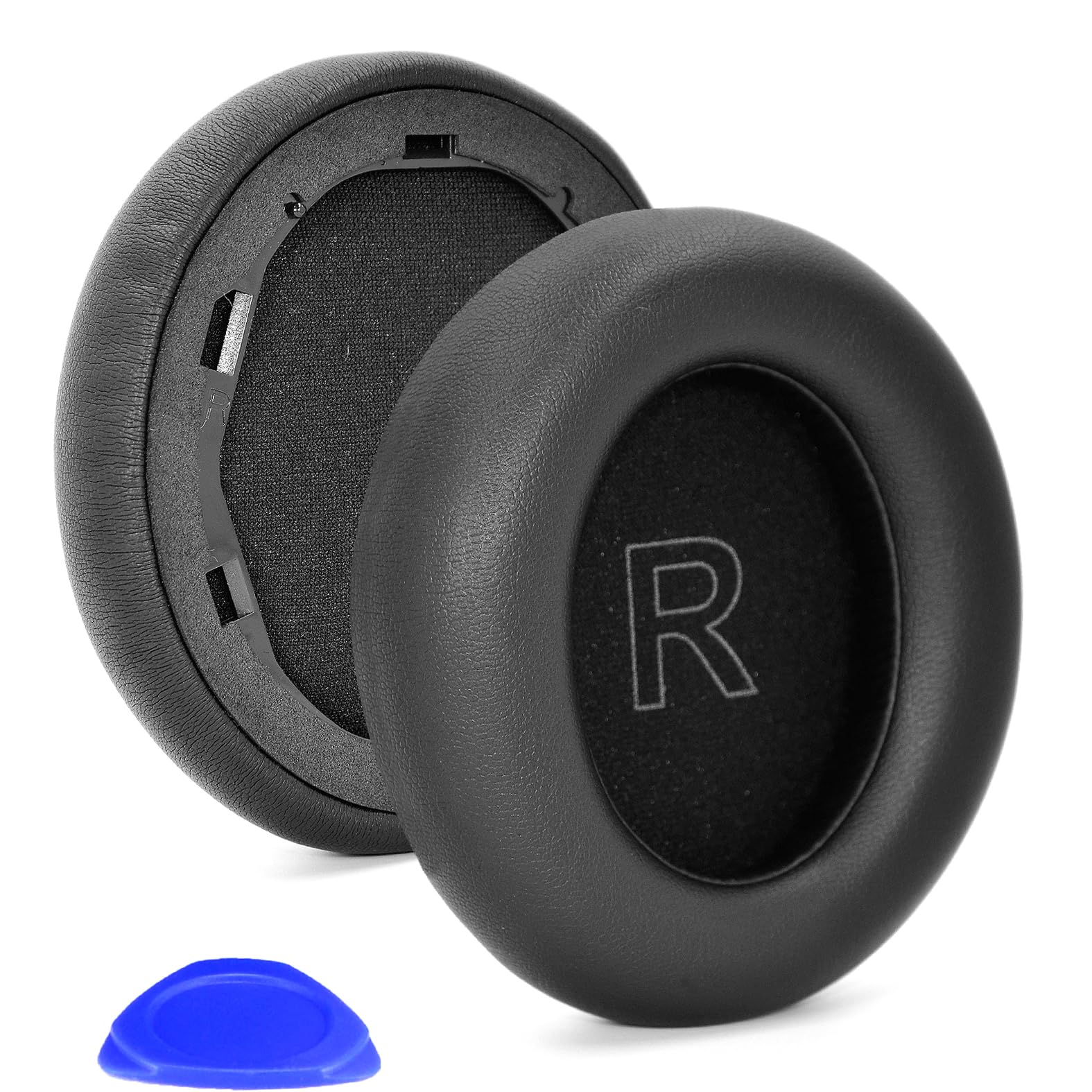 Life Q30 / Q35 Earpads - defean Replacement Ear Cushion Foam Cover Ear Pads Compatible with Anker Soundcore Life Q30 / Q35 BT Headphones, Softer Leather,High-Density Noise Cancelling Foam (Black)