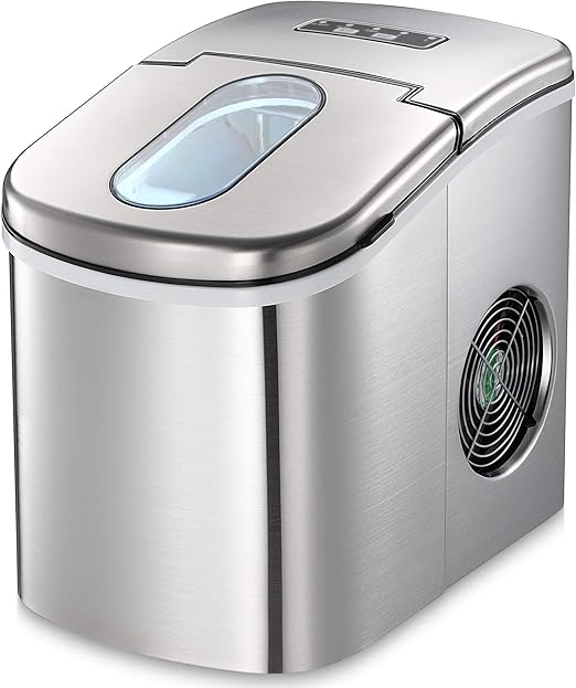 Amazon Com Joy Pebble Countertop Ice Maker Machine 9 Cubes Ready