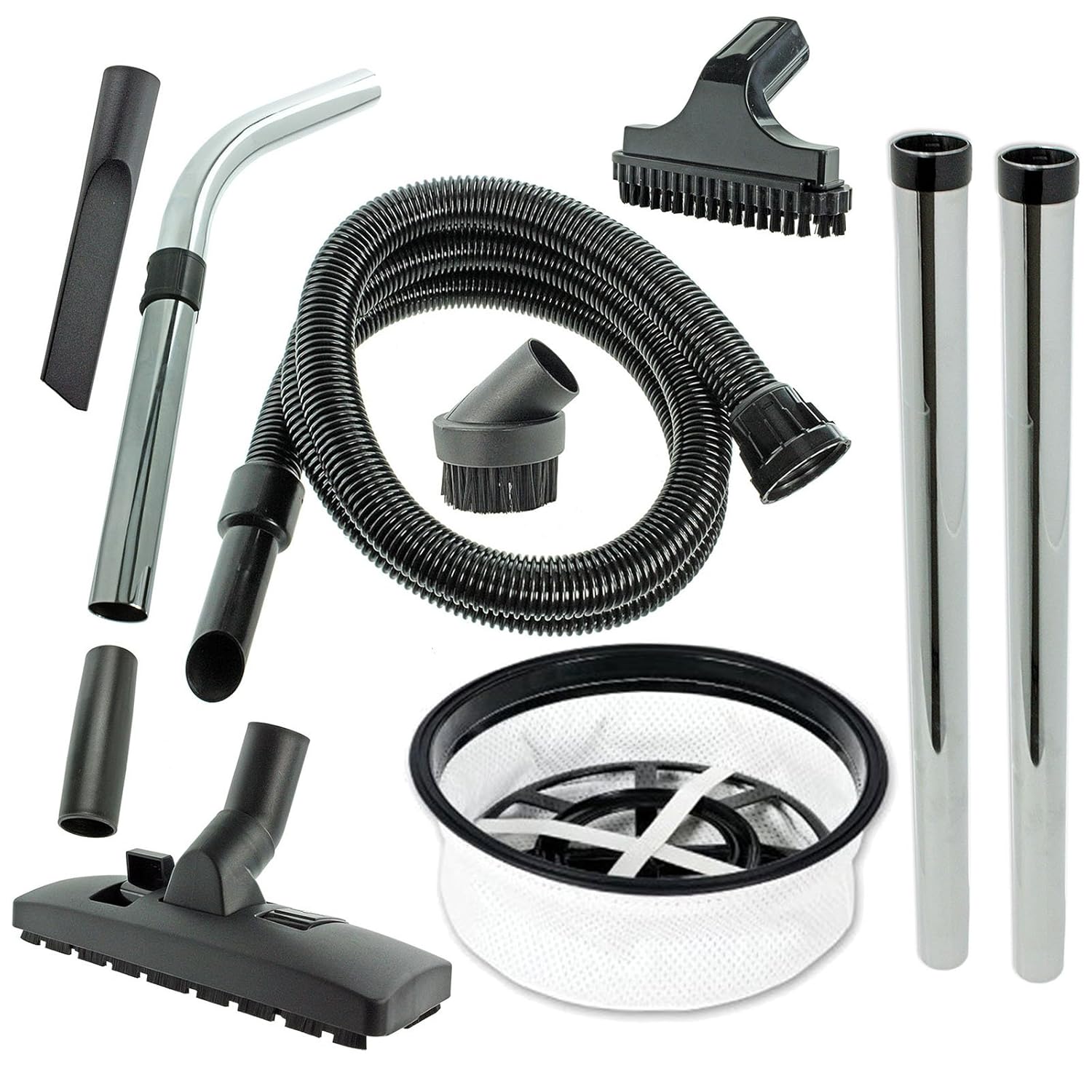 SPARES2GO 2.5m Hose Filter Rods Full Brush Tools Kit for Numatic ...