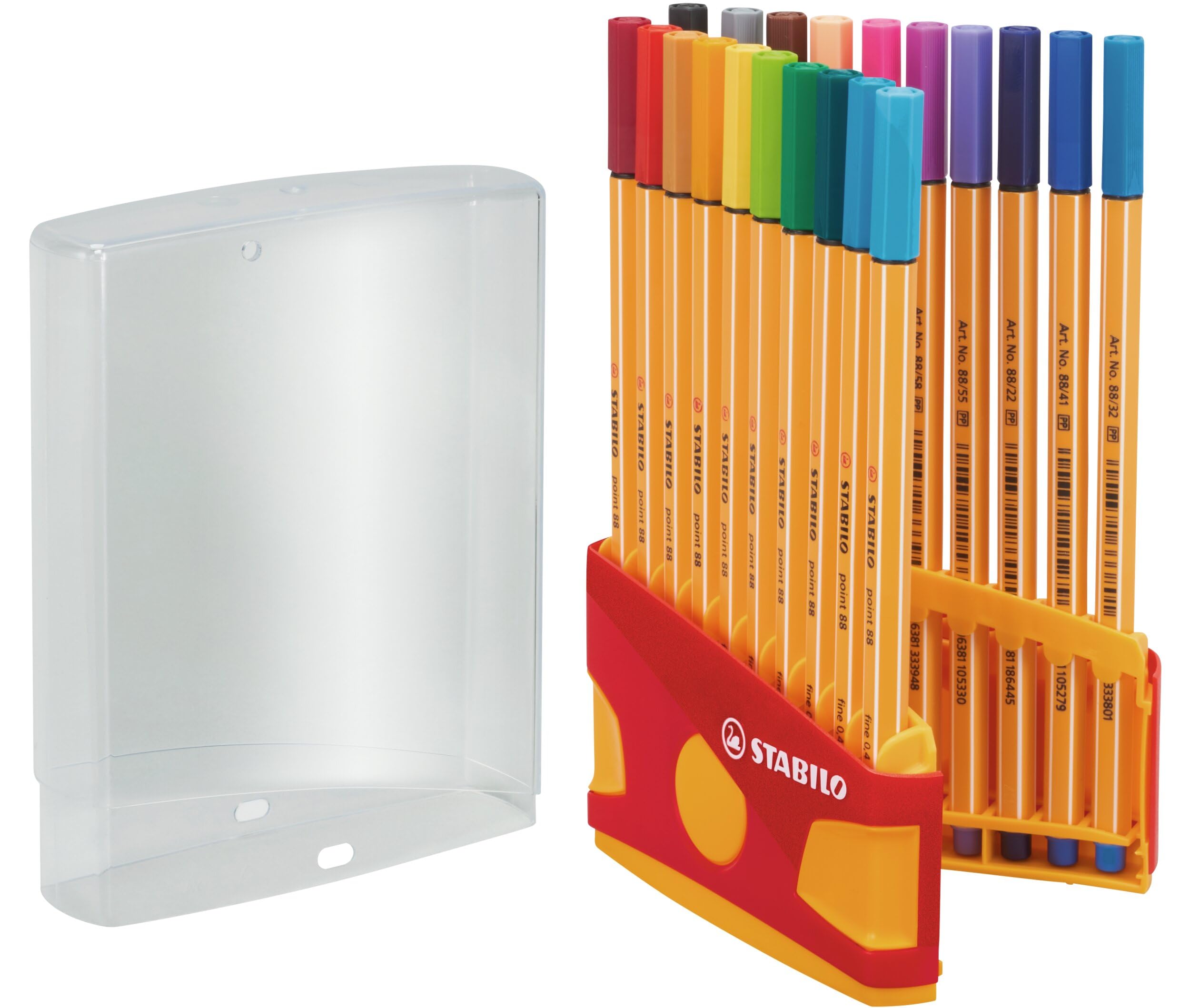 STABILO point 88 - Fineliner - ColorParade - Pack of 20 - Assorted Colours with Hanging Loop โ image 1