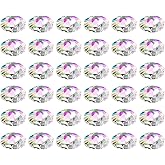 PATIKIL Crystal Octagon Beads, 40 Pack 14mm Chandelier Prisms Parts Hanging Beads DIY Lamp for Arts Crafts Decoration, Rainbow Color