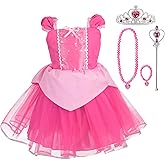 Lito Angels Princess Summer Dress Up Costume for Toddler & Little Girls with Accessories
