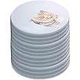 Cakebon Cake Drums Round 10 Inches - (White, 12-Pack) - Sturdy 1/2 Inch Thick - Professional Smooth Straight Edges