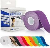 Proworks Kinesiology Tape 5m Roll Elastic Muscle Support Purple view 1