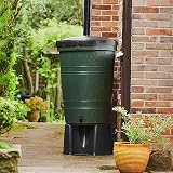 Dawsons Living 200L Green Barrel Water Butt with Lid, Stand & Diverter Kit view 4