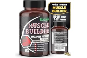 SOTALIX SUPPLEMENT Ultra Muscle Builder Supplement with L-Arginine & Tribulus – Sports Training Support – 150 Capsules (150-Day Supply)