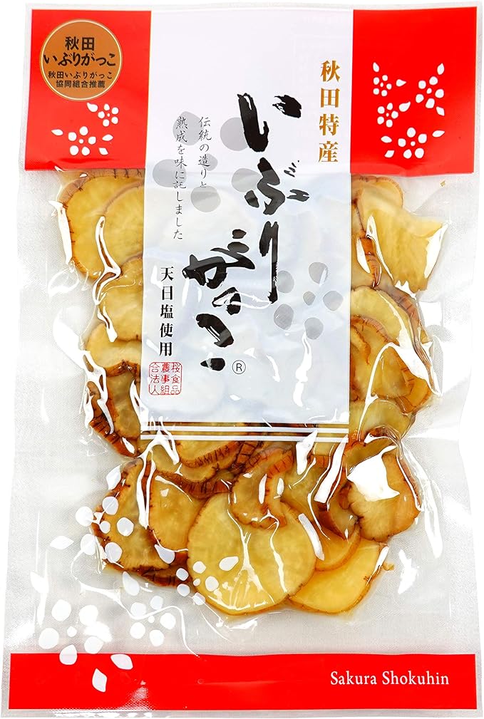 Amazon 桜食品 秋田特産 いぶりがっこ 天日塩使用 １４０g １袋 桜食品 たくあん 通販