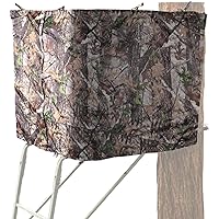 Hunting Tree Stand Blinds- Treestand Camo Blind Cover- Hunting Camouflage Ground Blind with Zipper for Deer, Turkey Hunting (