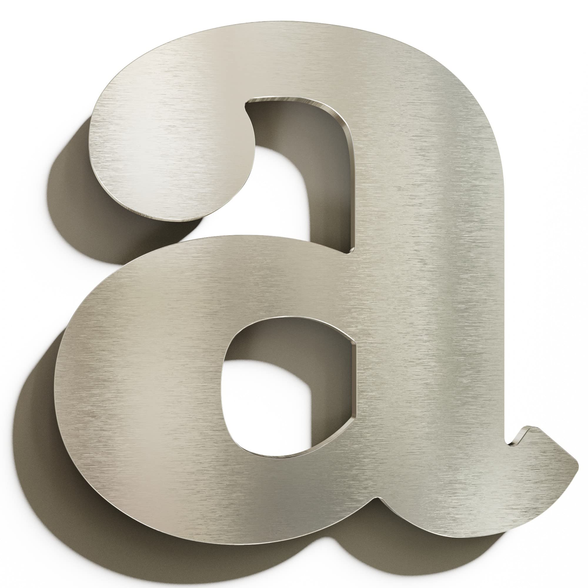 INOXSIGN Stainless Steel House Number – Stainless Steel – Stainless Steel Rustproof House Number with Installation Materials – Modern Matt Brushed – Elegant House Number Plaque – Made in Germany