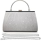 Pahajim Sparkly Clutch Purses for Women Dressy Evening Handbags Elegant Glitter Crossbody Bag