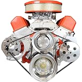 ICT Billet SBC Alternator/Power Steering Pump Accessory Drive Bracket Kit for Double Hump Heads 305 327 350 383 5.0L 5.7L V8 Designed &amp; Manufactured in the USA 551576