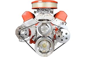 ICT Billet SBC Alternator/Power Steering Pump Accessory Drive Bracket Kit for Double Hump Heads 305 327 350 383 5.0L 5.7L V8 Designed & Manufactured in the USA 551576