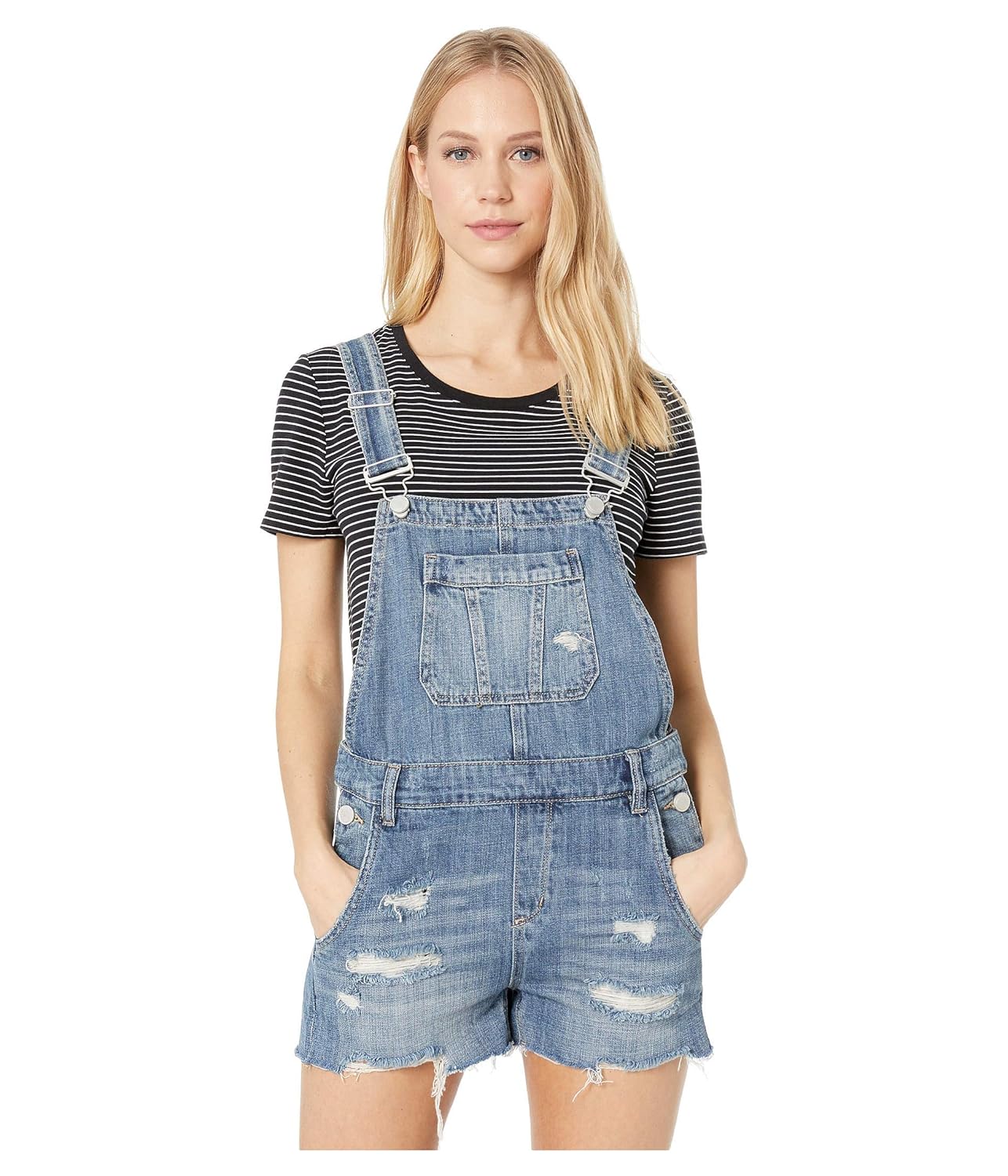 blank nyc overalls shorts