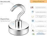 Neosmuk Magnetic Hooks Heavy Duty 20lbs Pack of 10 for Fridge Curtain Grill view 2