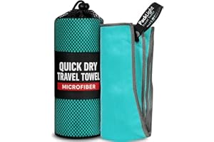 YOUPHORIA OUTDOORS Youphoria Microfiber Travel Towel Fast Drying Lightweight - Quick Dry Towel for Camping, Beach, Backpacking, Hiking & Sport
