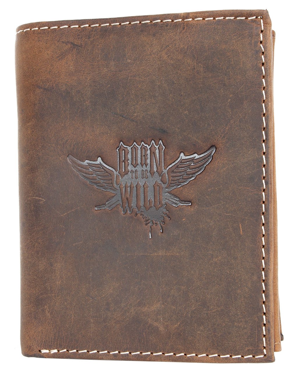 FLW-HL Natural strong genuine leather wallet The Wild Force with a wing