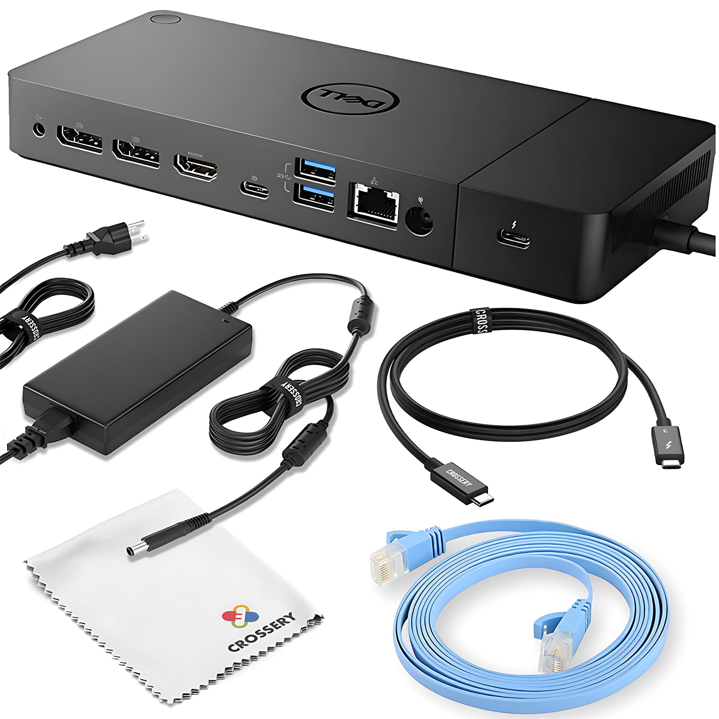 Photo 1 of Dell WD19TB Thunderbolt Docking Station Bundle - Complete Package with Dell WD19 Universal Dock, 180W Power Adapter, Thunderbolt 3 & Ethernet Cables, Dual Monitor Support (Renewed)