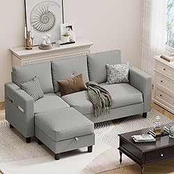 JAMFLY Convertible Sectional Couches for Living