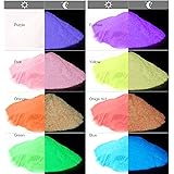 Glow In The Dark Pigment Powder – 10g Per Color, UV Reactive & Day Visible