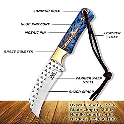 WOMBAT KNIVES Handmade Farrier Rasp Steel