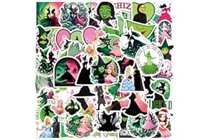 OYZX 50Pcs Pack Wicked Water Bottle Stickers for Kids, Cool Cartoon Movie Waterproof Sticker for Teen Girl Laptop, Skateboard, Bike, Phone, Computer, Travel Case, Notebook, Scrapbook