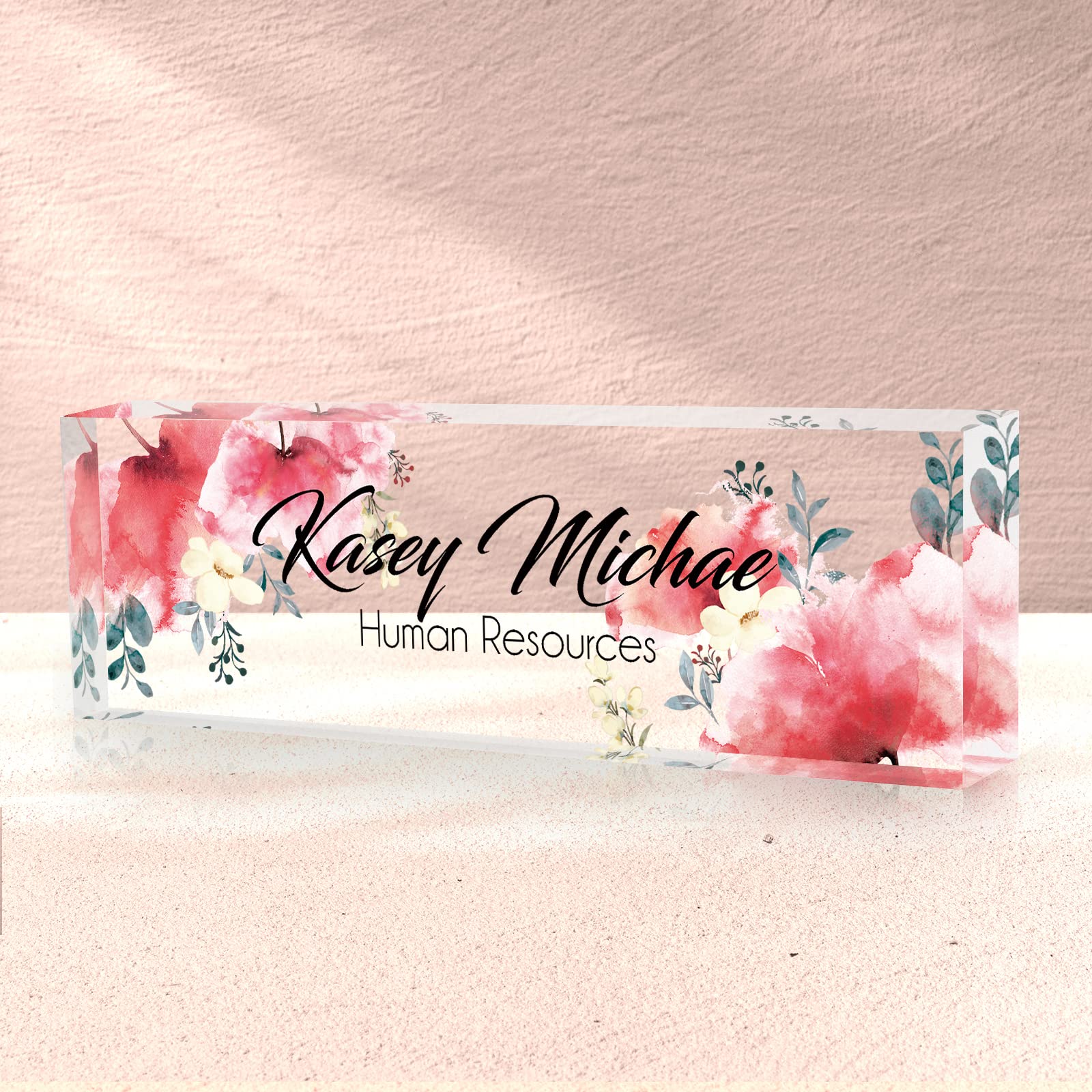 Desk Name Plate Personalized, Custom Name Plate for