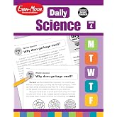Evan-Moor Daily Science, Grade 4 Homeschooling &amp; Classroom Resource Workbook, Printable Worksheets, Teaching Edition, Earth, Life, and Physical Science, Vocabulary, Test Prep, Hands-On Projects