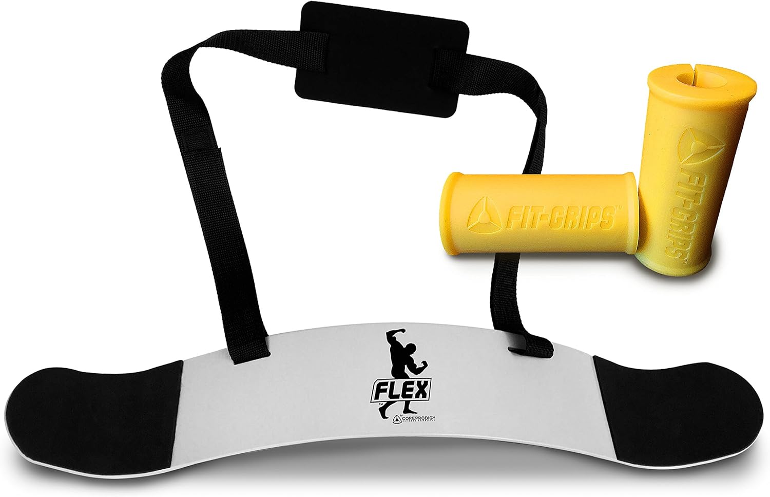 Core Prodigy Flex Arm Blaster and Fit Grips Thick Bar Training for Bodybuilding