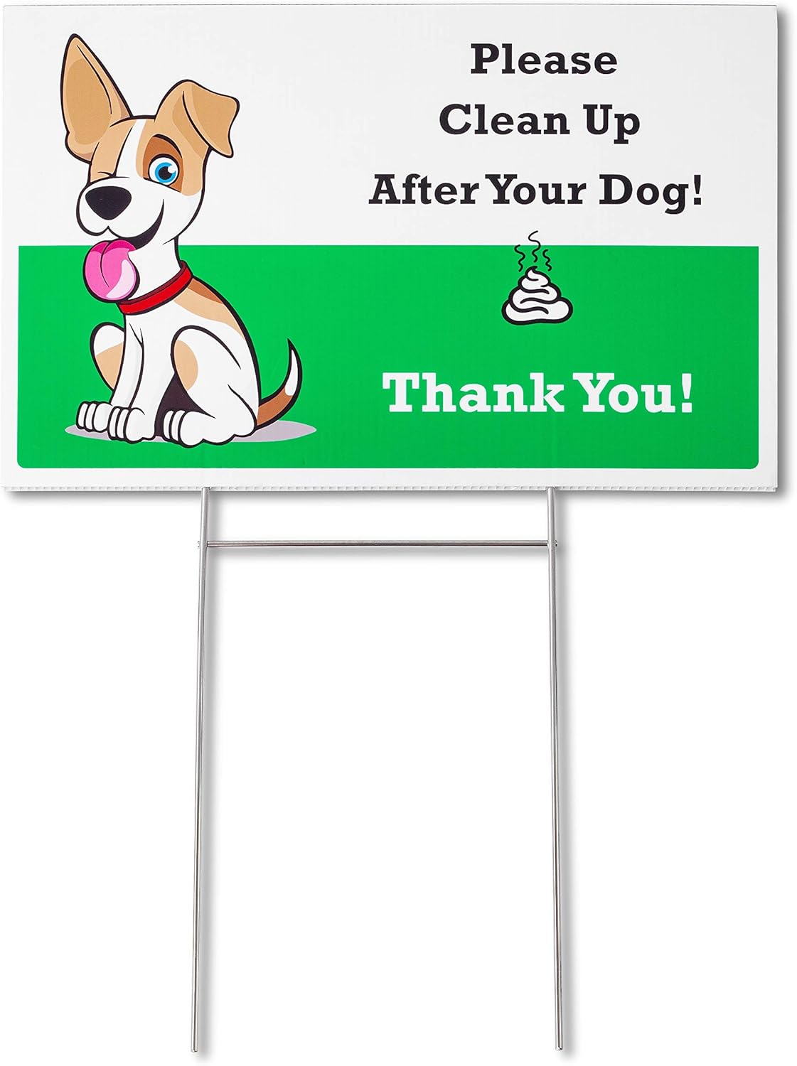 How to clean up a yard full of dog poop No Dog Poop Signs Yard Sign Gator Kennels