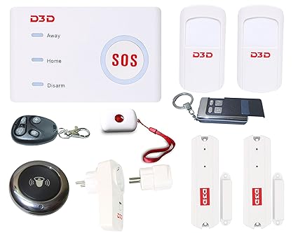 D3D Plastic Model with 2 Pir, 2 Door Sensor, 1 Wifi Doorbell, 1 Smart Switch Controlled By Smart Phone Mobile App