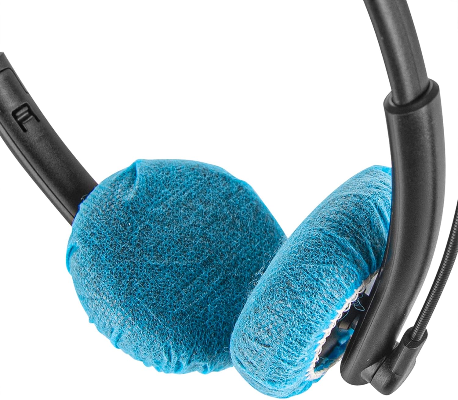 Geekria 100 works Disposable Headphones Ear Cover for Small Call Center Headset Earcup Stretchable Sanitary Ear Pads Cover - Image 5